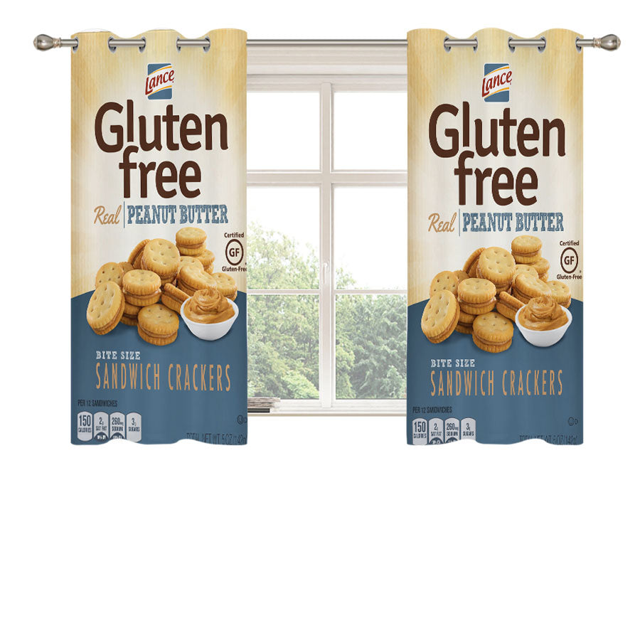Lance Gluten Free Peanut Butter Peach Skin Window Curtains