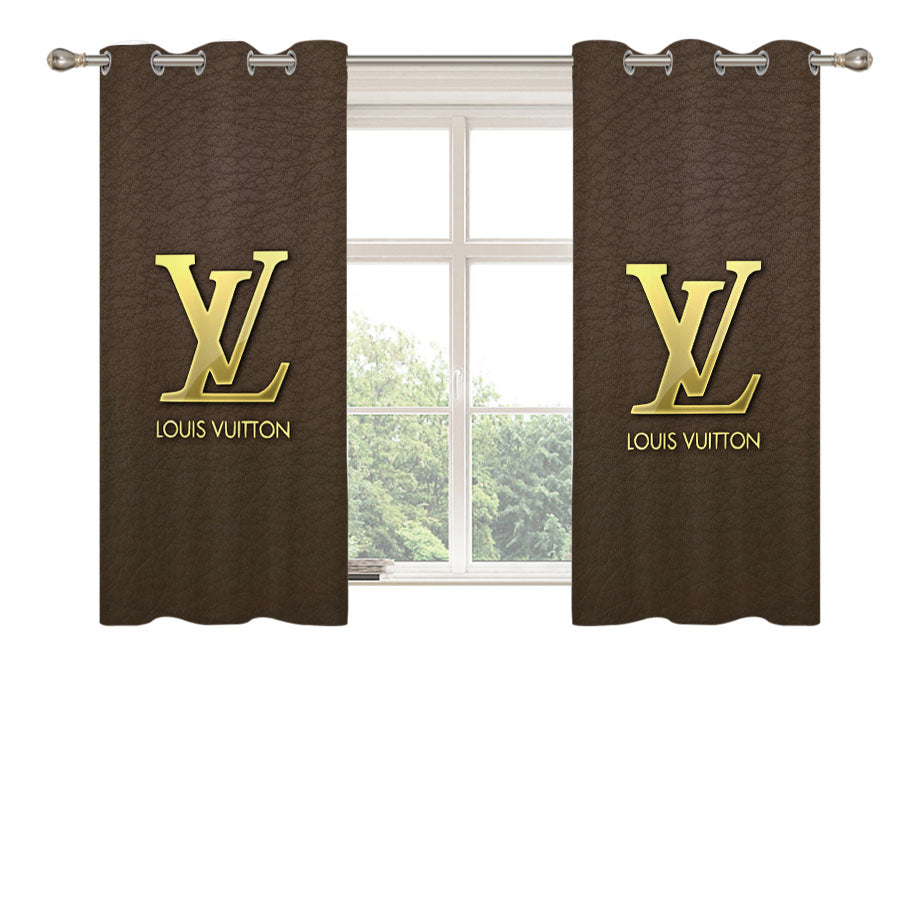 Louis Vuitton Art Peach Skin Window Curtains
