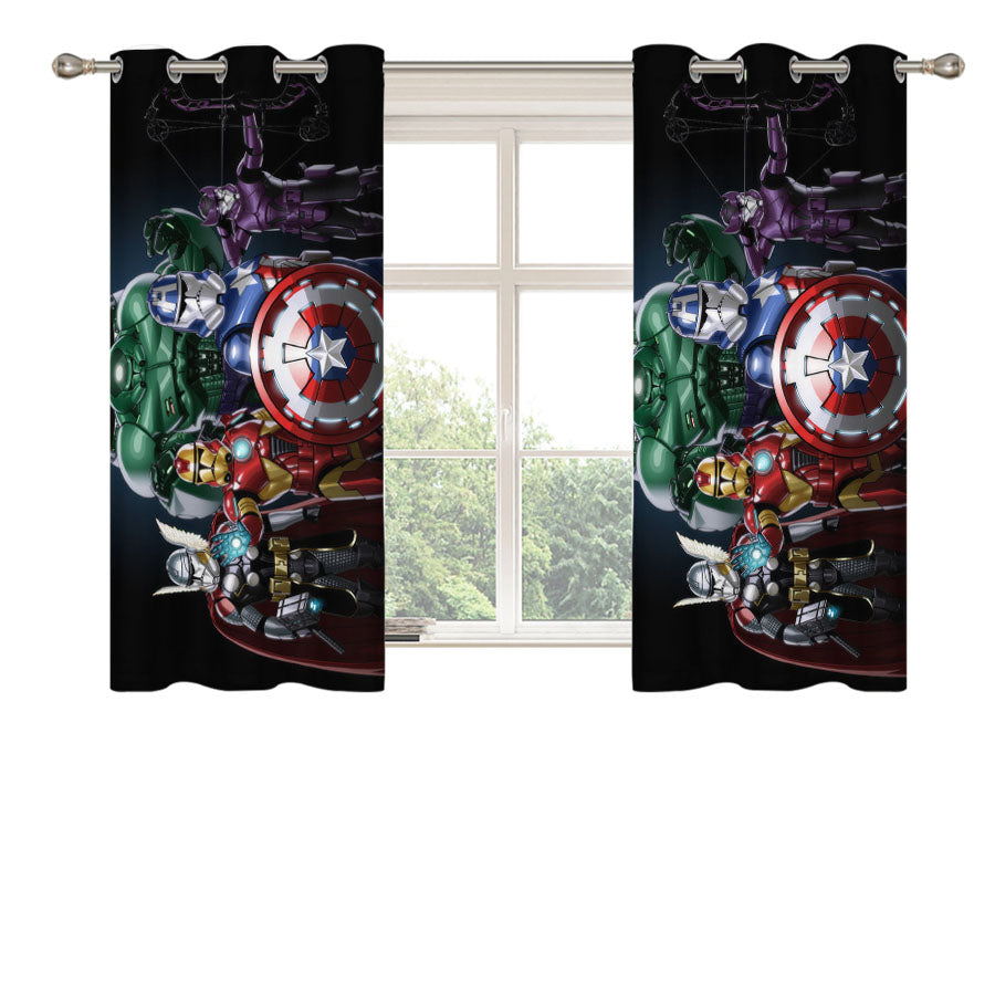 Marvel Avengers Infinity War Clone Trooper Star Wars Peach Skin Window Curtains