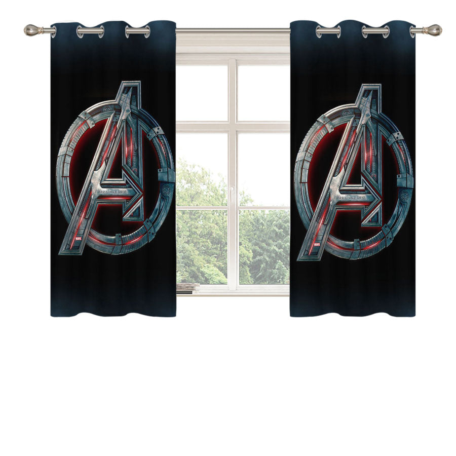 Marvel Avengers Wallpaper Peach Skin Window Curtains