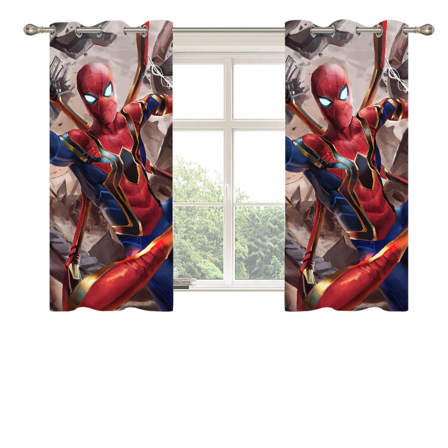 Marvel Studios Iron Spider Suit Peach Skin Window Curtains