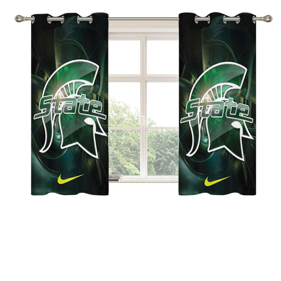 Michigan State Nike Peach Skin Window Curtains