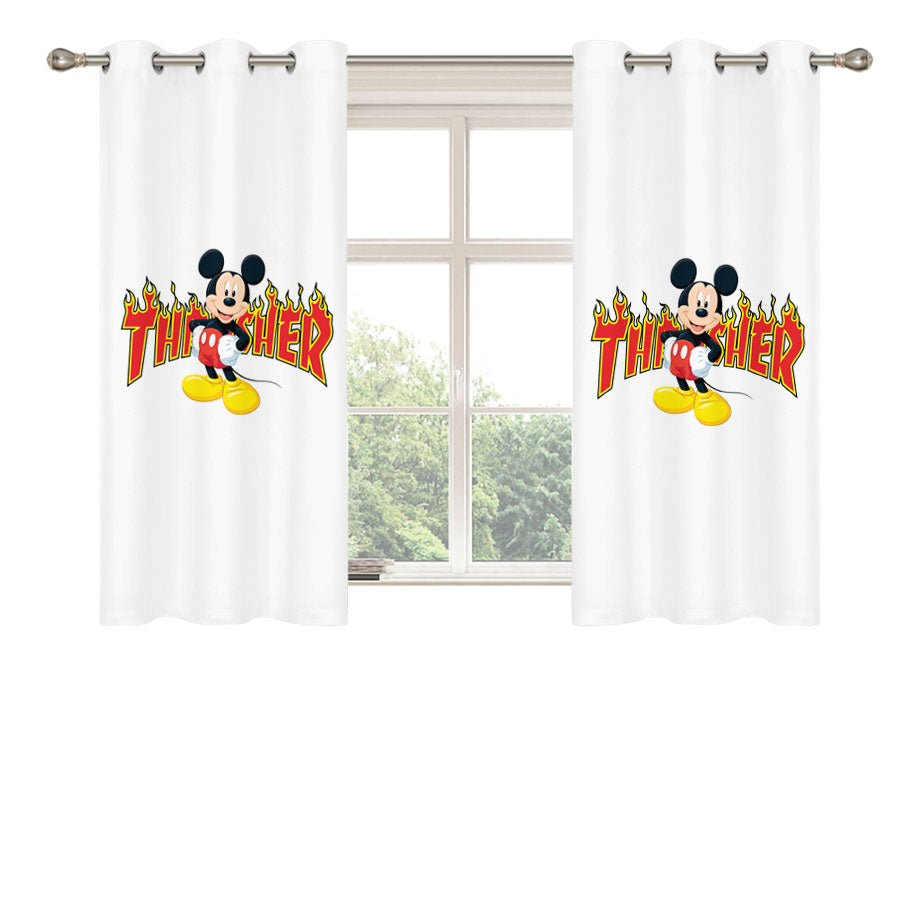 Mickey Mouse Disney 2 Peach Skin Window Curtains