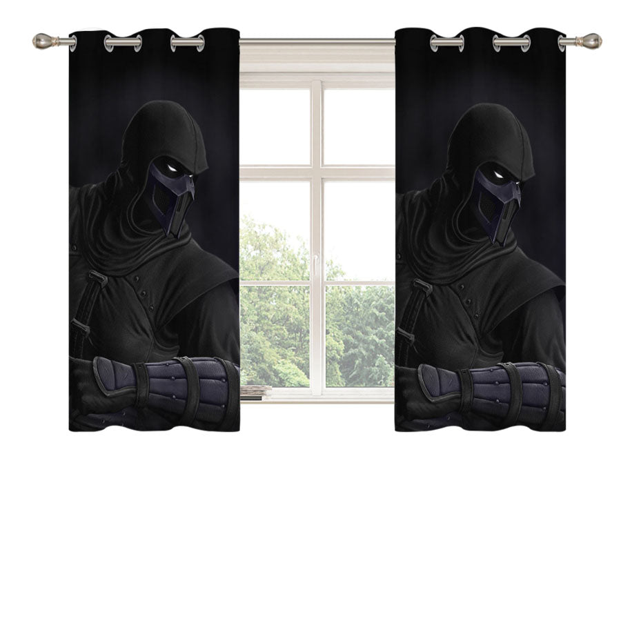 Mortal Kombat Noob Saibot Peach Skin Window Curtains