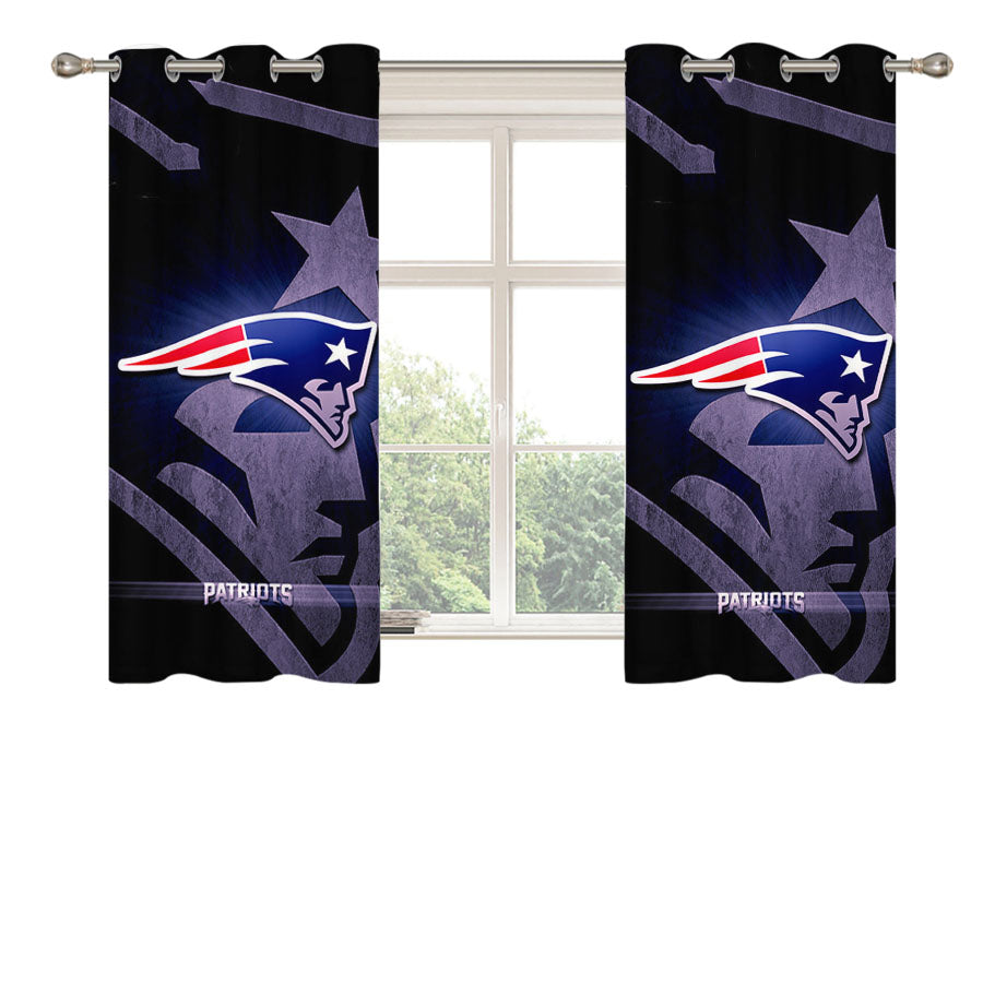 New England Patriots 1 Peach Skin Window Curtains