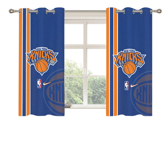 New York Knicks Peach Skin Window Curtains