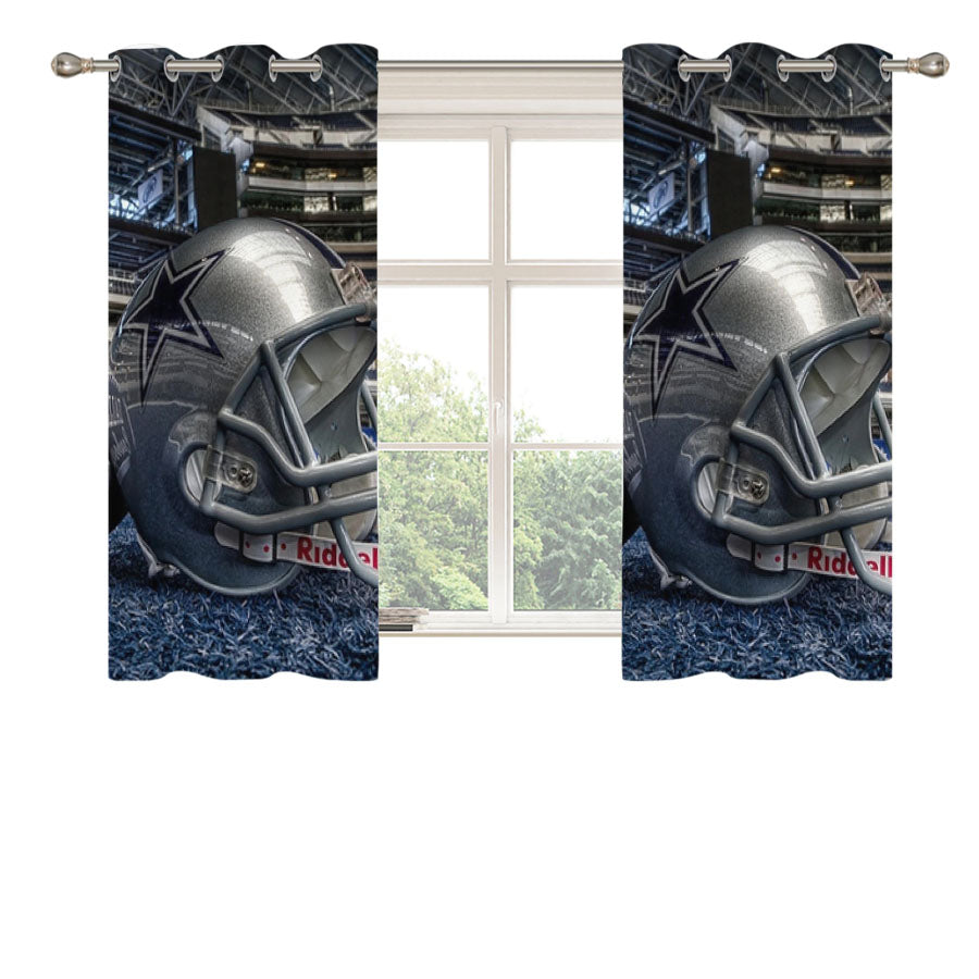 Nfl Dallas Cowboys Peach Skin Window Curtains