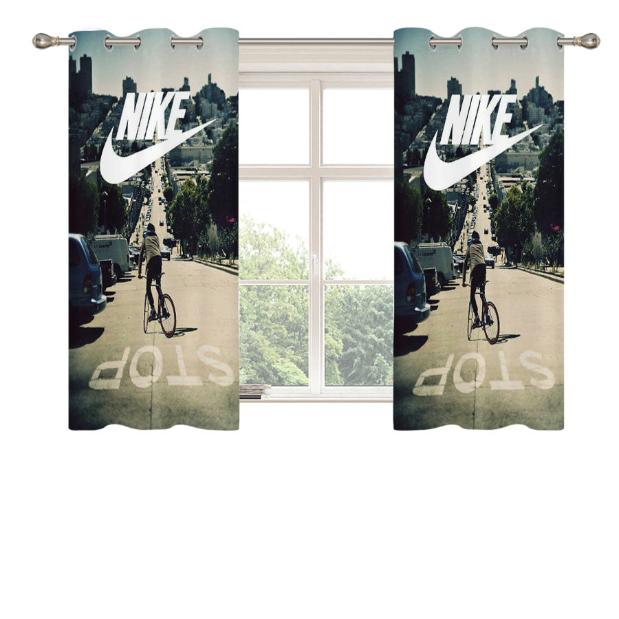 Nike Stop And The City Peach Skin Window Curtains