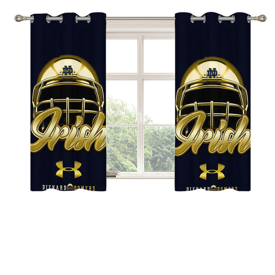 Notre Dame Irish 8 Peach Skin Window Curtains