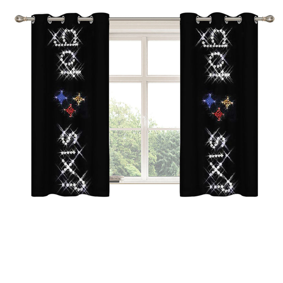 Pittsburgh Steelers Got Six Bling Peach Skin Window Curtains