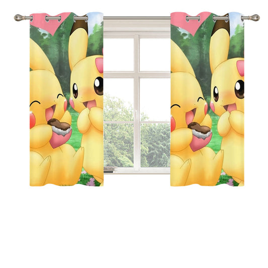 Pokemon Peach Skin Window Curtains