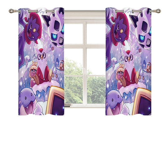 Pokemon Type Ice Collections Peach Skin Window Curtains
