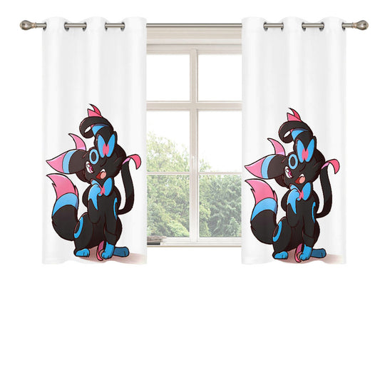 Pokemon Umbreon Eevee Cute Peach Skin Window Curtains