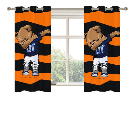 Polo Bear Liverpresh Golf Tyler Peach Skin Window Curtains