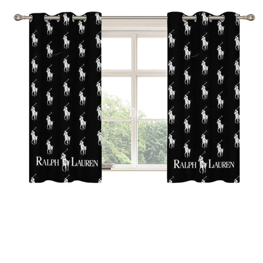 Polo Ralph Lauren Pattern Peach Skin Window Curtains