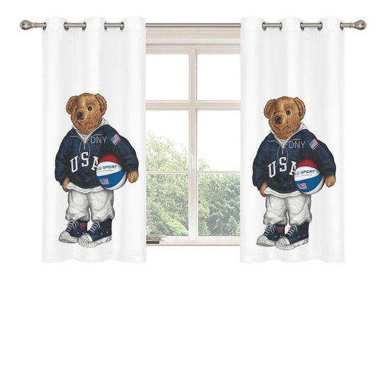Polo Sweater Ralph Laurens Basketball Peach Skin Window Curtains
