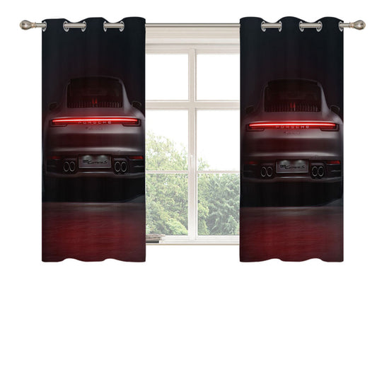 Porsche 911 Carrera S 2019 4K 2 Peach Skin Window Curtains