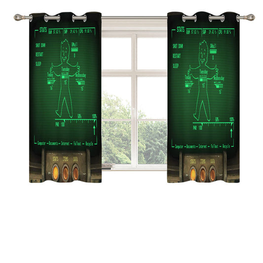Rainmeter Fallout Pipboy Suite Peach Skin Window Curtains