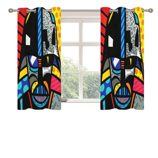 Romero Britto Darth Vader Star Wars Wallpaper Peach Skin Window Curtains