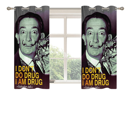 Salvador Dali Peach Skin Window Curtains