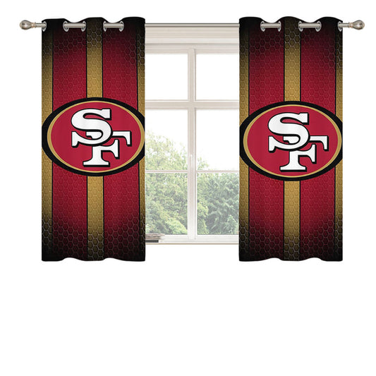 San Francisco 49Ers S Peach Skin Window Curtains