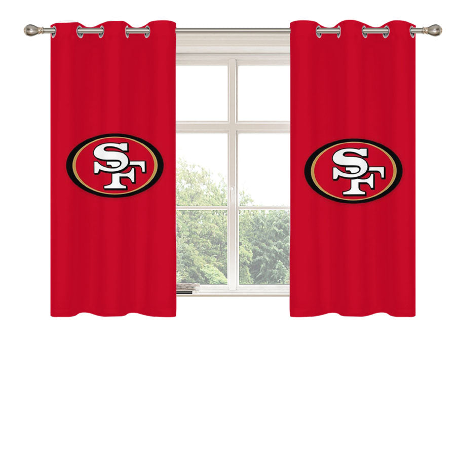 San Francisco 49Ers Sf Peach Skin Window Curtains