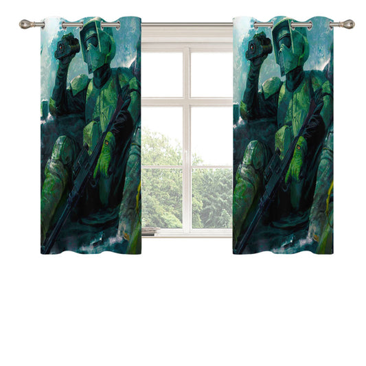 Scout Trooper Star Wars Peach Skin Window Curtains