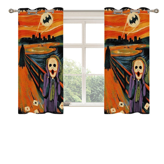 Scream Batman Peach Skin Window Curtains