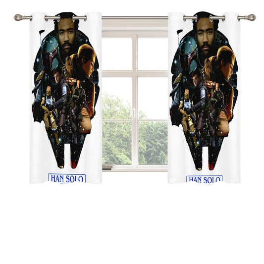 Solo A Star Wars Art Peach Skin Window Curtains