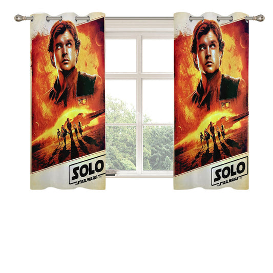 Solo A Star Wars Story Peach Skin Window Curtains