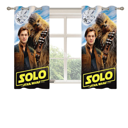 Solo A Star Wars Story Books Peach Skin Window Curtains