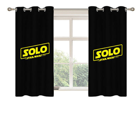 Solo Star Wars Story 2 Peach Skin Window Curtains