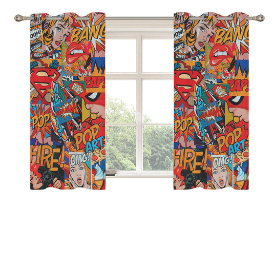 Sound Quotes In Comic Marvel Peach Skin Window Curtains