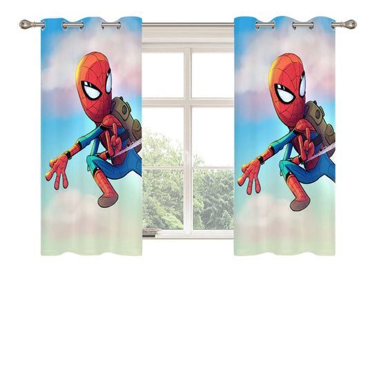 Spider Boy Peach Skin Window Curtains