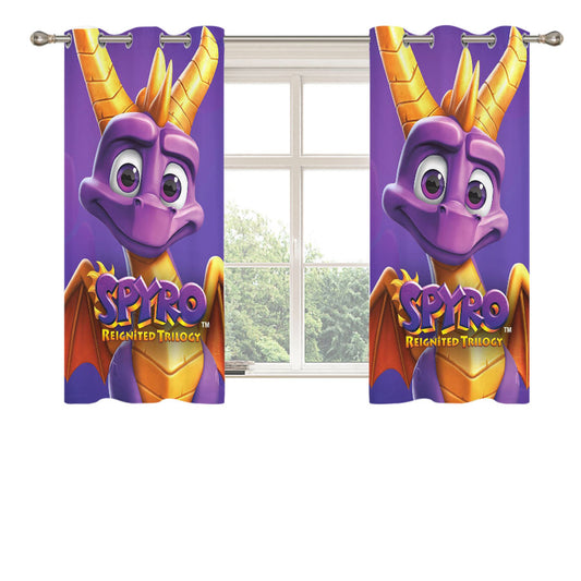 Spyro Reignited Trilogy Playstation Game Peach Skin Window Curtains