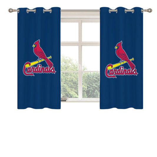 St Louis Cardinals Wallpaper Peach Skin Window Curtains
