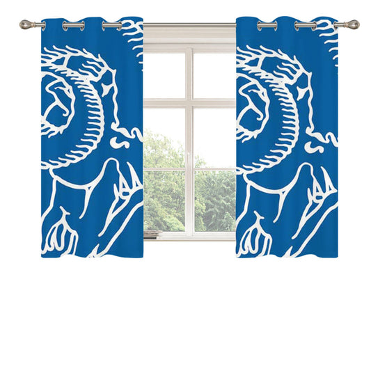 St Louis Rams Old Logo Peach Skin Window Curtains