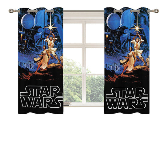 Star Wars A New Hope Episode Iv Original Poster Peach Skin Window Curtains