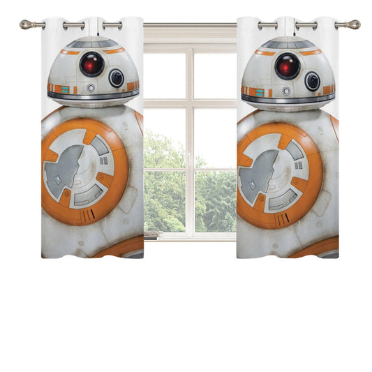 Star Wars Bb8 Droid Peach Skin Window Curtains