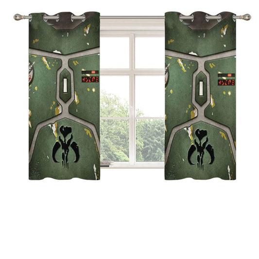 Star Wars Boba Fett Armor Peach Skin Window Curtains
