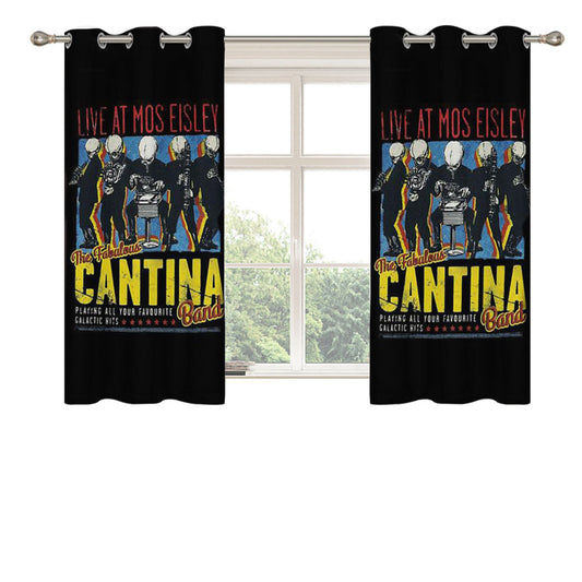 Star Wars Cantina Band On Tour Peach Skin Window Curtains