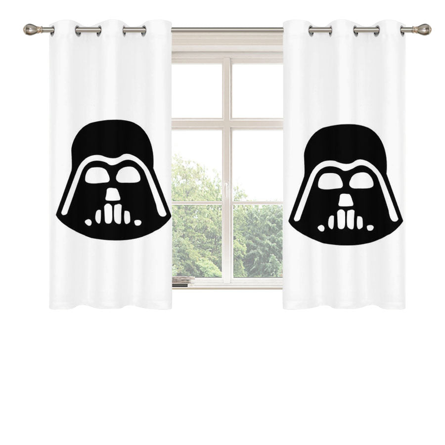 Star Wars Character Darth Vader Peach Skin Window Curtains