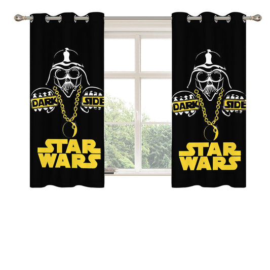 Star Wars Darkside Peach Skin Window Curtains