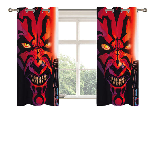 Star Wars Darth Maul Peach Skin Window Curtains
