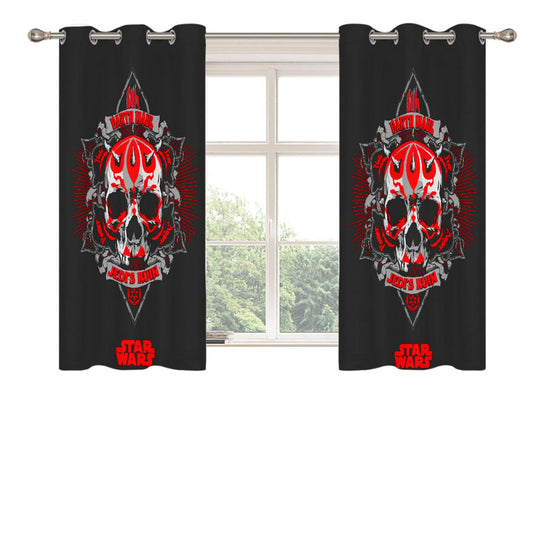 Star Wars Darth Maul Logo Peach Skin Window Curtains