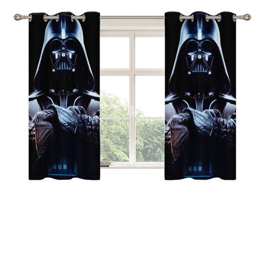 Star Wars Darth Vader Face Peach Skin Window Curtains