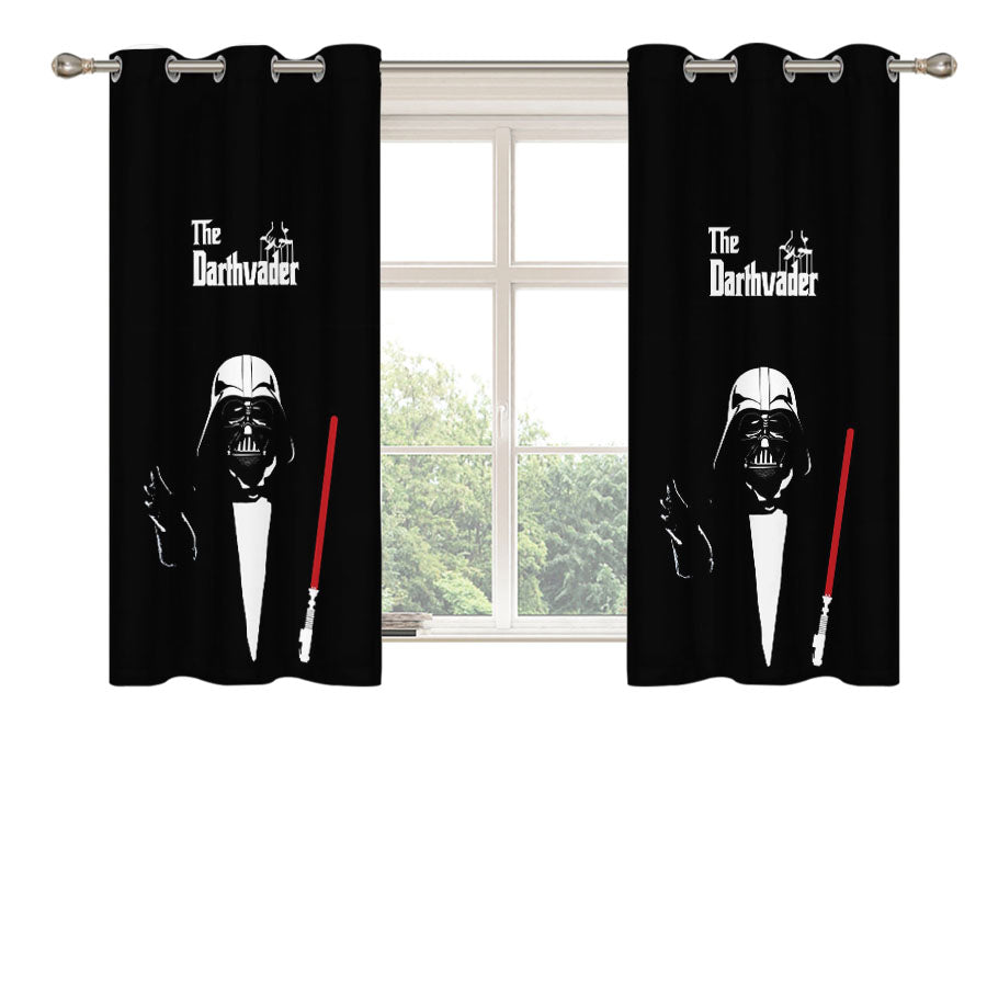 Star Wars Darth Vader The Godfather Peach Skin Window Curtains