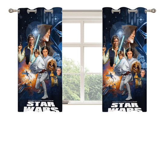 Star Wars Episode Iv Peach Skin Window Curtains