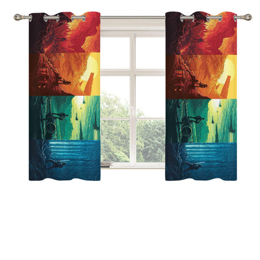 Star Wars Episode Vii The Force Awakens Peach Skin Window Curtains