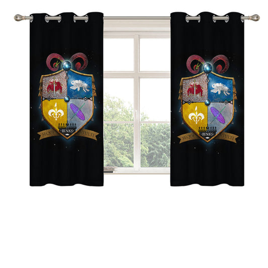 Star Wars Family Crest Binks Follow Fools Peach Skin Window Curtains